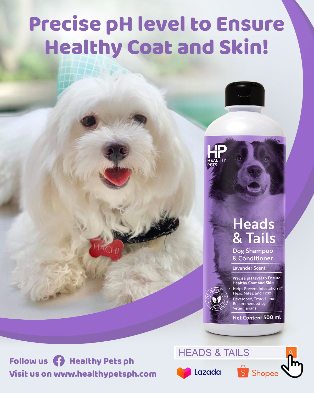 Healthy Pets Heads and Tails Percise pH Level to Ensure Healthy